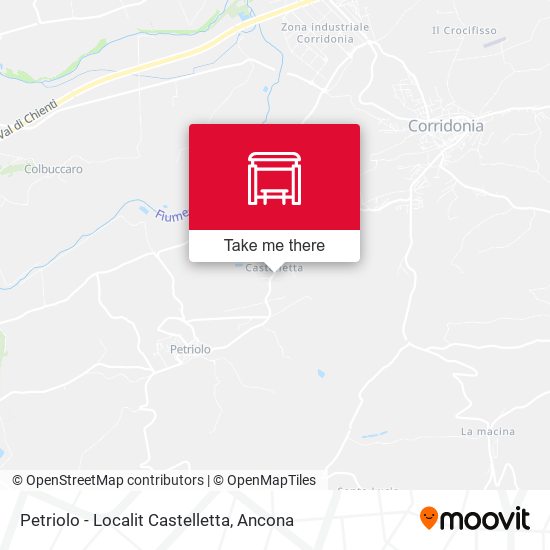 Petriolo - Localit Castelletta map