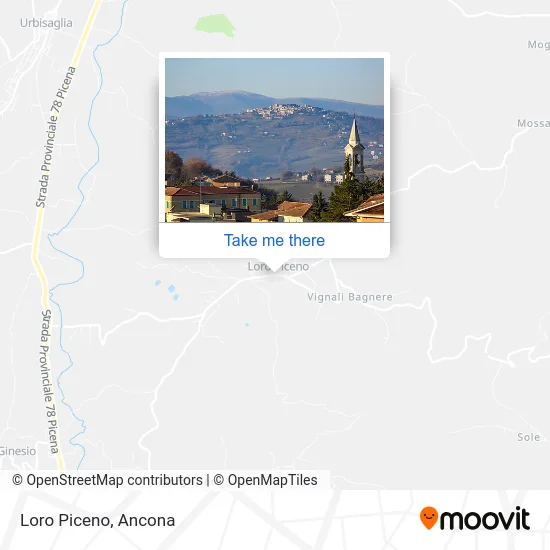 Loro Piceno map