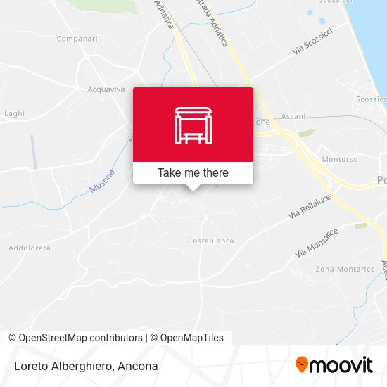 Loreto Alberghiero map