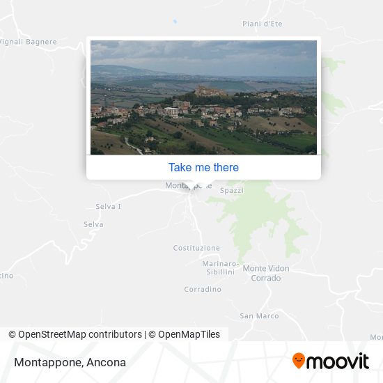 Montappone map