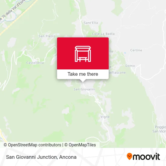 San Giovanni Junction map