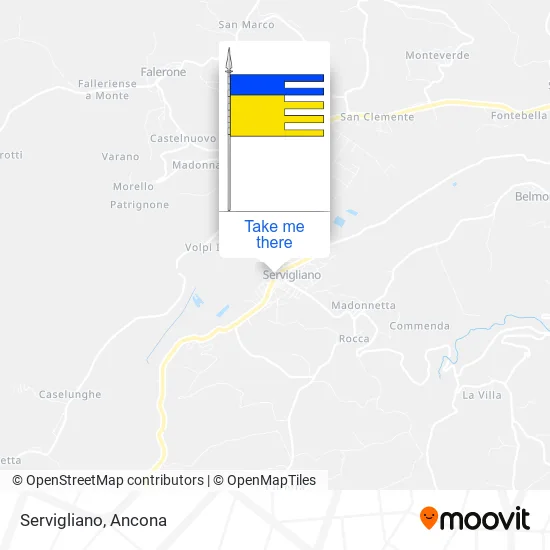Servigliano map