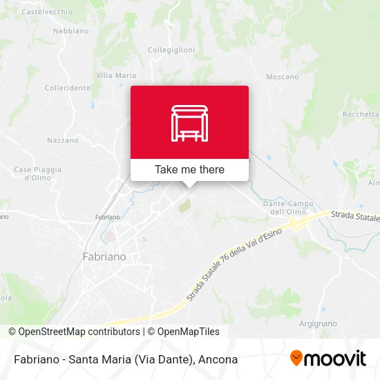 Fabriano - Santa Maria (Via Dante) map