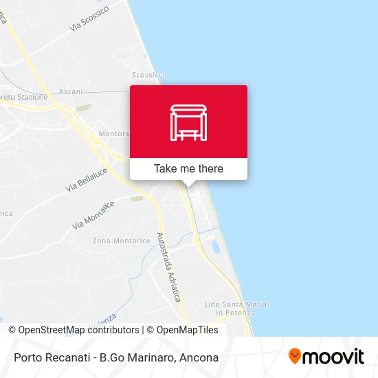Porto Recanati - B.Go Marinaro map