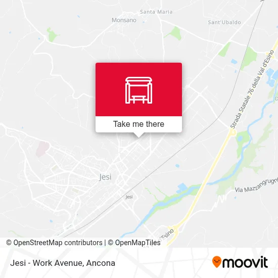 Jesi - Work Avenue map