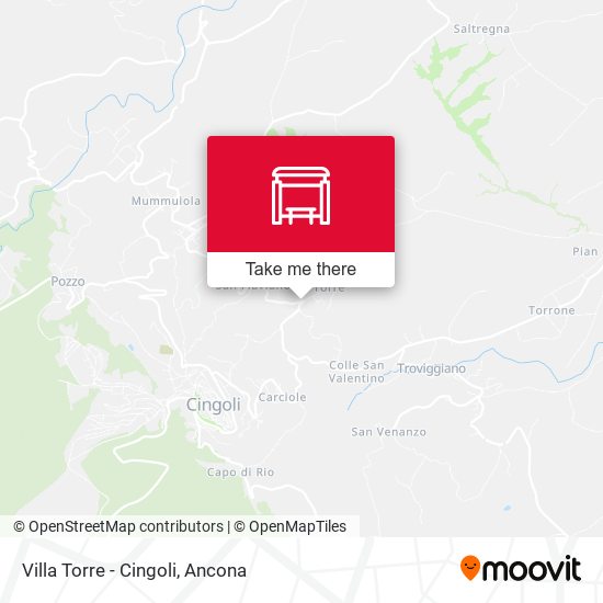 Villa Torre - Cingoli map