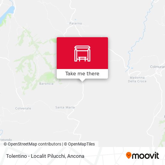 Tolentino - Localit Pilucchi map