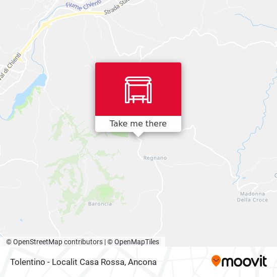 Tolentino - Localit Casa Rossa map
