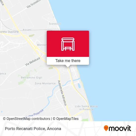 Porto Recanati Police map