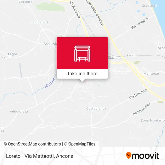 Loreto - Via Matteotti map