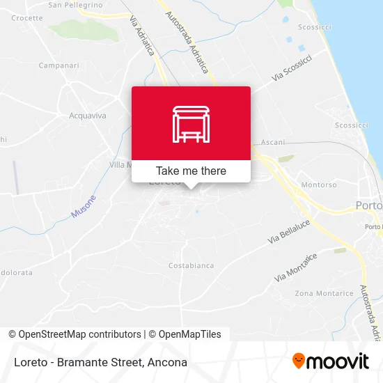 Loreto - Bramante Street map
