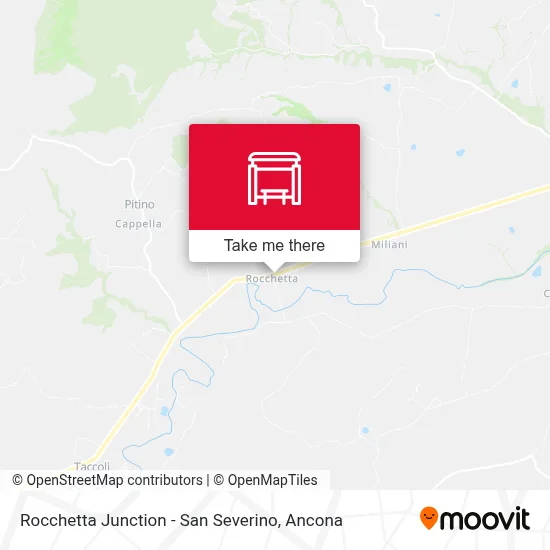 Rocchetta Junction - San Severino map