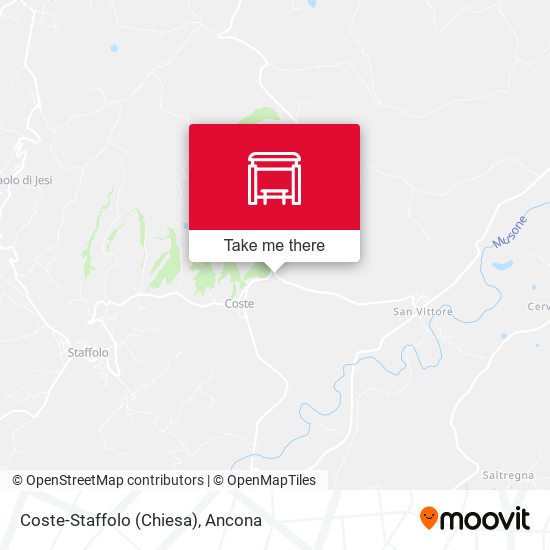 Coste-Staffolo (Chiesa) map