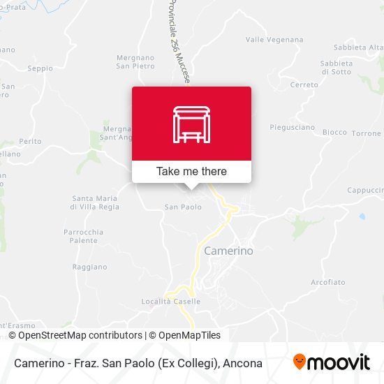 Camerino - Fraz. San Paolo (Ex Collegi) map