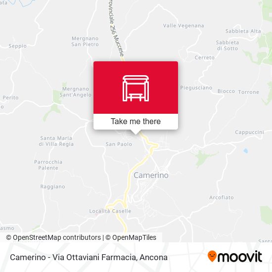 Camerino - Via Ottaviani Farmacia map