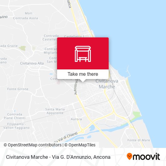 Civitanova Marche - Via G. D'Annunzio map