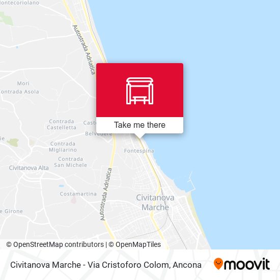 Civitanova Marche - Via Cristoforo Colom map