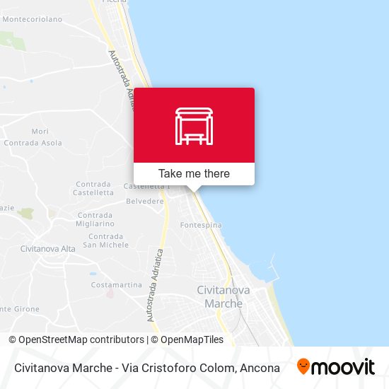 Civitanova Marche - Via Cristoforo Colom map