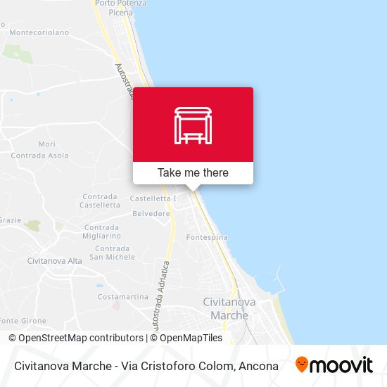 Civitanova Marche - Via Cristoforo Colom map