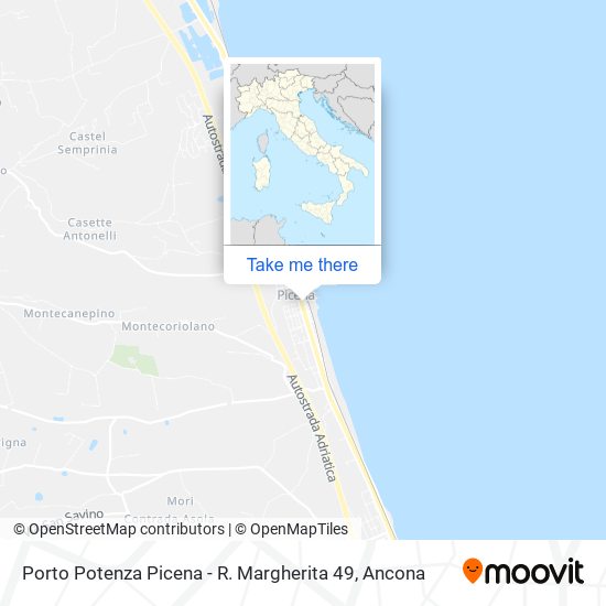 Porto Potenza Picena - R. Margherita  49 map