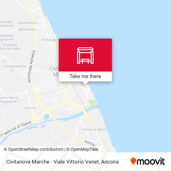 Civitanova Marche - Viale Vittorio Venet map