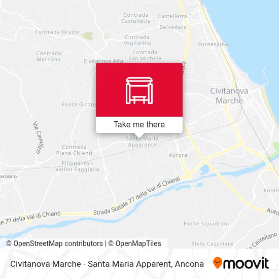 Civitanova Marche - Santa Maria Apparent map