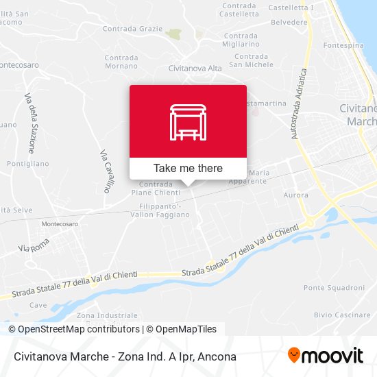 Civitanova Marche - Zona Ind. A Ipr map