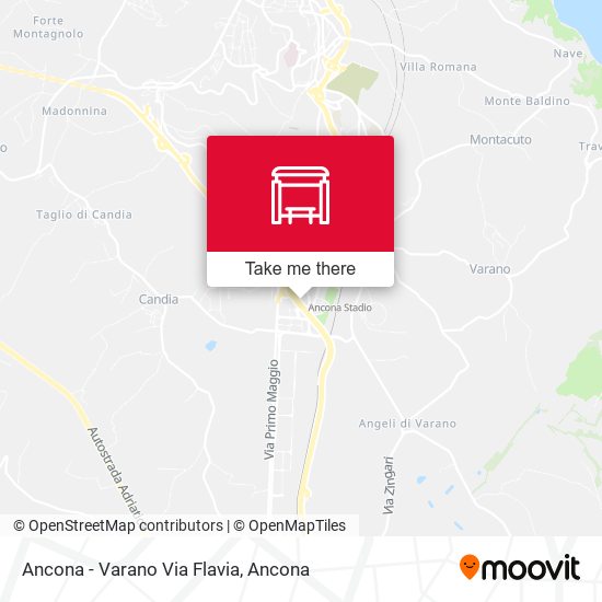 Ancona - Varano Via Flavia map