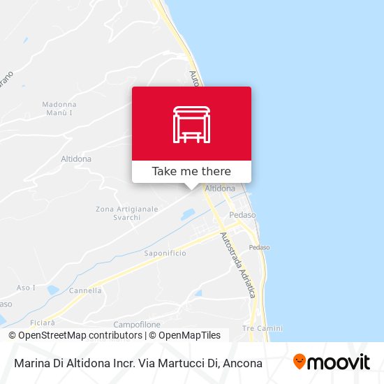 Marina Di Altidona Incr. Via Martucci Di map