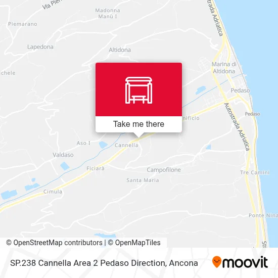 SP.238 Cannella Area 2 Pedaso Direction map