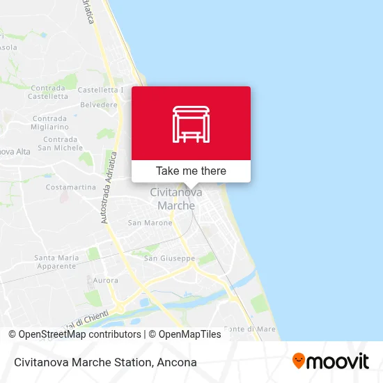 Civitanova Marche Station map