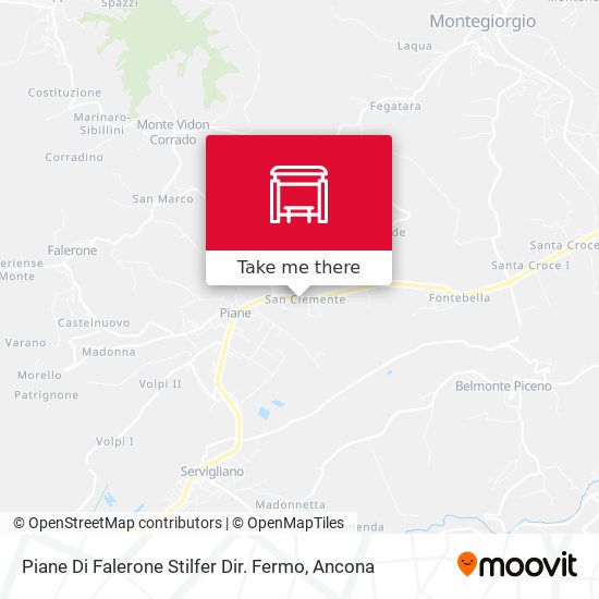 Piane Di Falerone Stilfer Dir. Fermo map