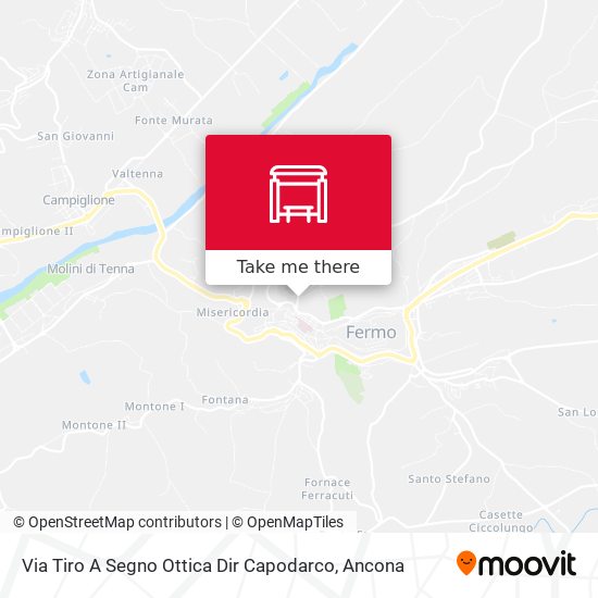 Via Tiro A Segno Ottica Dir Capodarco map