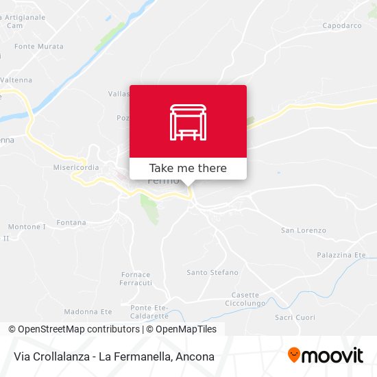 Via Crollalanza - La Fermanella map