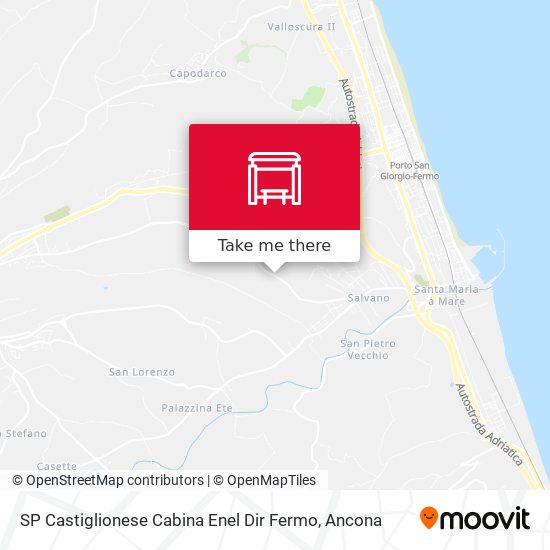 SP Castiglionese Cabina Enel Dir Fermo map