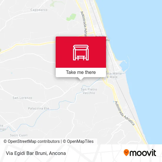 Via Egidi Bar Bruni map