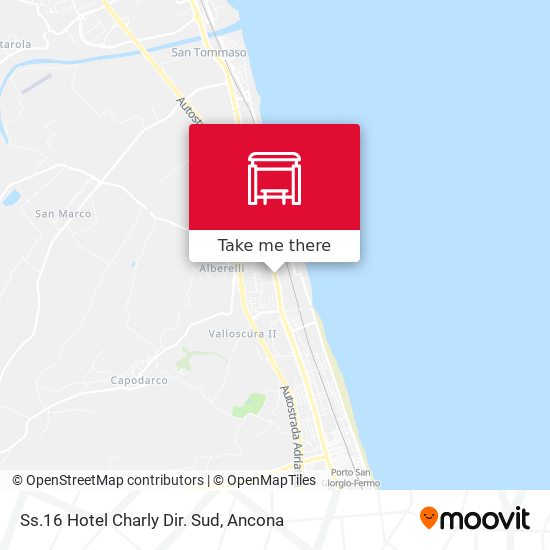 Ss.16 Hotel Charly Dir. Sud map