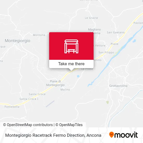 Montegiorgio Racetrack Fermo Direction map