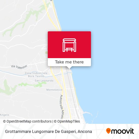 Grottammare Lungomare De Gasperi map