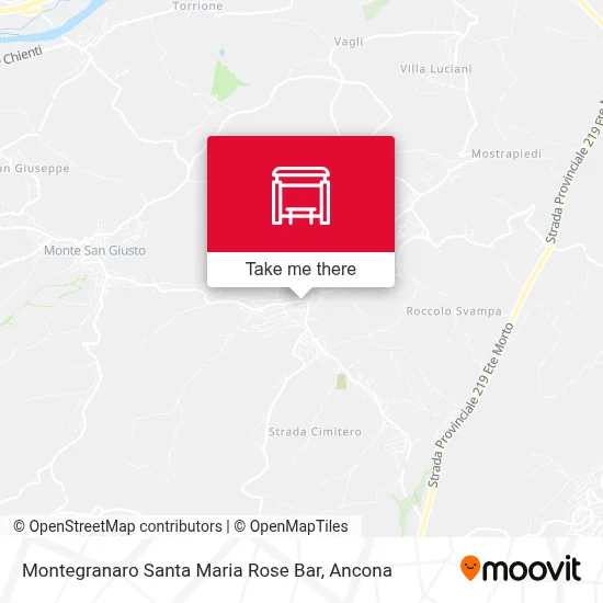 Montegranaro Santa Maria Rose Bar map
