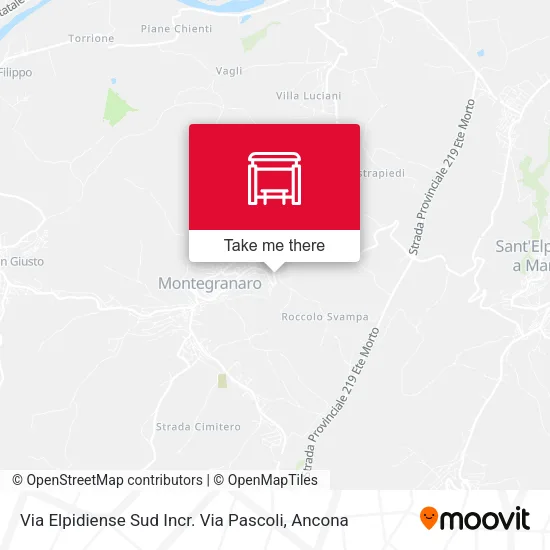 Via Elpidiense Sud Incr. Via Pascoli map