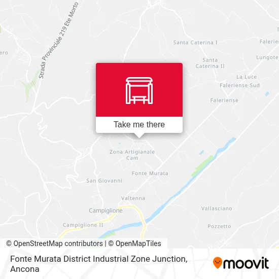 Fonte Murata District Industrial Zone Junction map