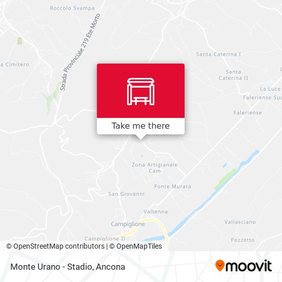 Monte Urano - Stadio map