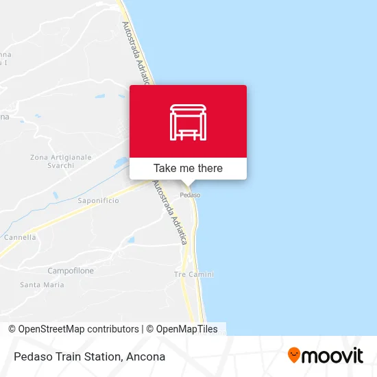 Pedaso Train Station map