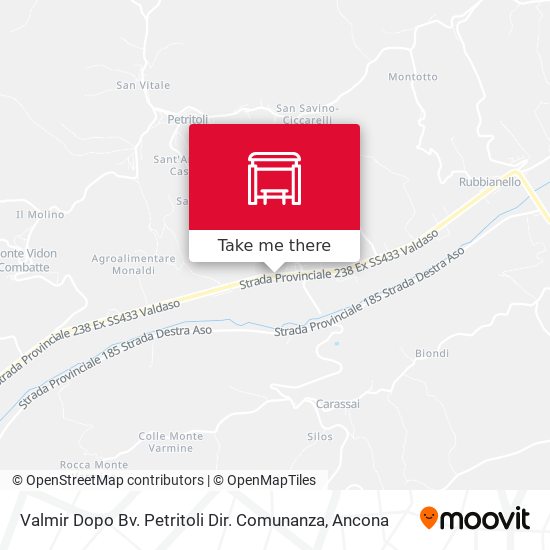 Valmir Dopo Bv. Petritoli Dir. Comunanza map