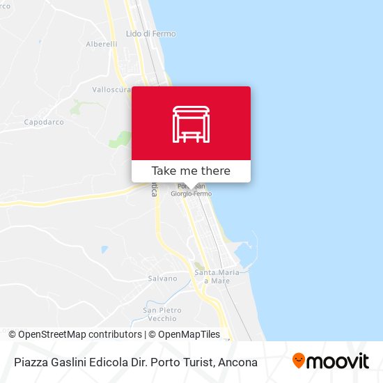 Piazza Gaslini Edicola Dir. Porto Turist map