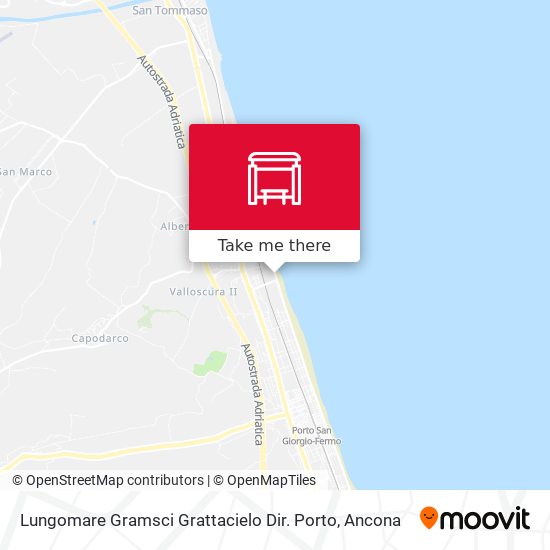 Lungomare Gramsci Grattacielo Dir. Porto map