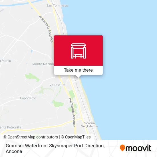 Gramsci Waterfront Skyscraper Port Direction map