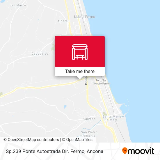 Sp.239 Ponte Autostrada Dir. Fermo map