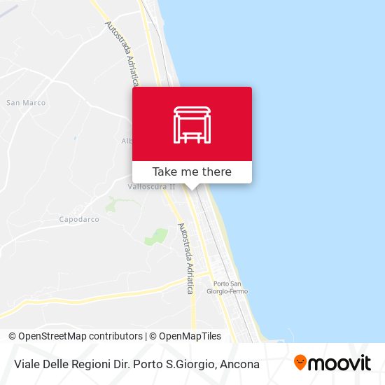 Viale Delle Regioni Dir. Porto S.Giorgio map